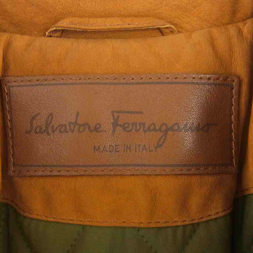 Salvatore Ferragamo サルヴァトーレフェラガモ ライトブラウン系 48【中古】