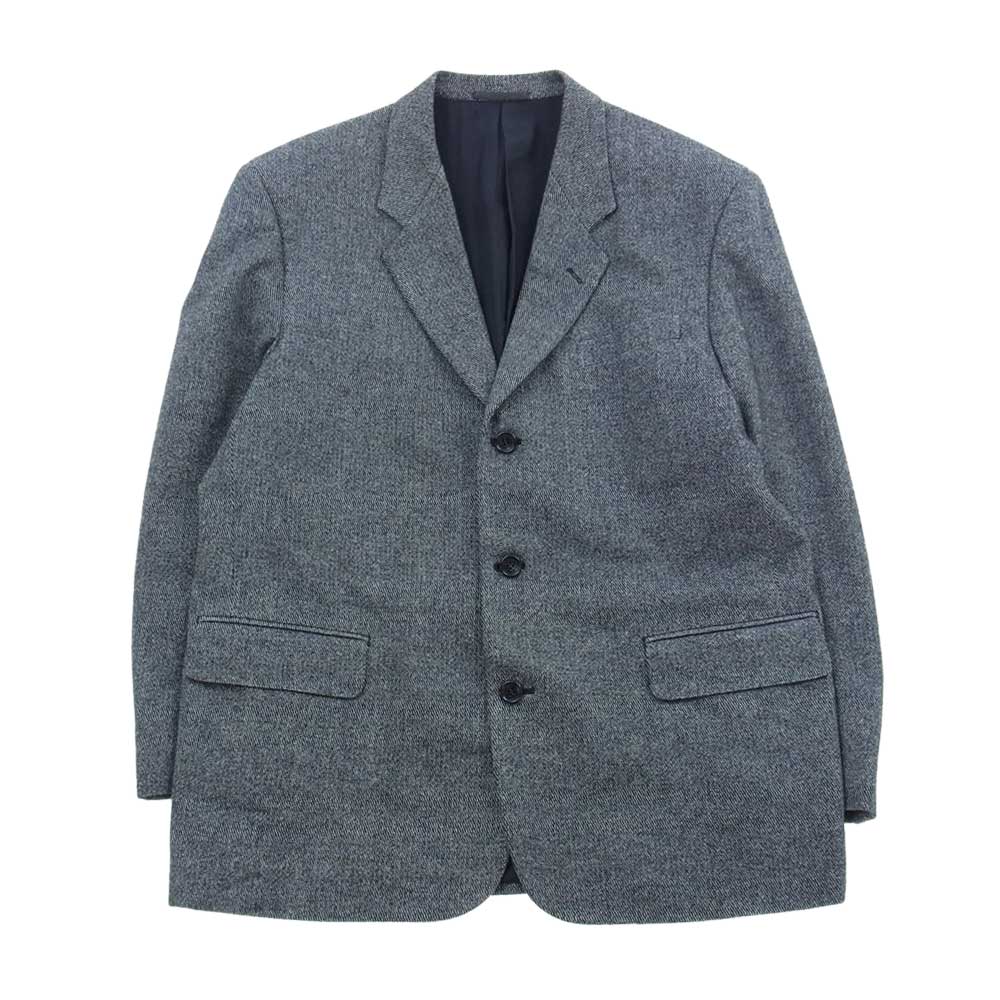 COMME des GARCONS HOMME コムデギャルソンオム AD1995 HJ-04015M HP-04013M ヴィンテージ アーカイブ  ウール ツィード 3ツ釦 総裏 セットアップ スーツ グレー系 M【中古】