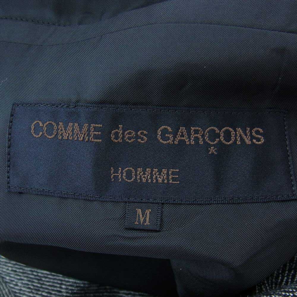 COMME des GARCONS HOMME コムデギャルソンオム AD1995 HJ-04015M HP-04013M ヴィンテージ アーカイブ  ウール ツィード 3ツ釦 総裏 セットアップ スーツ グレー系 M【中古】