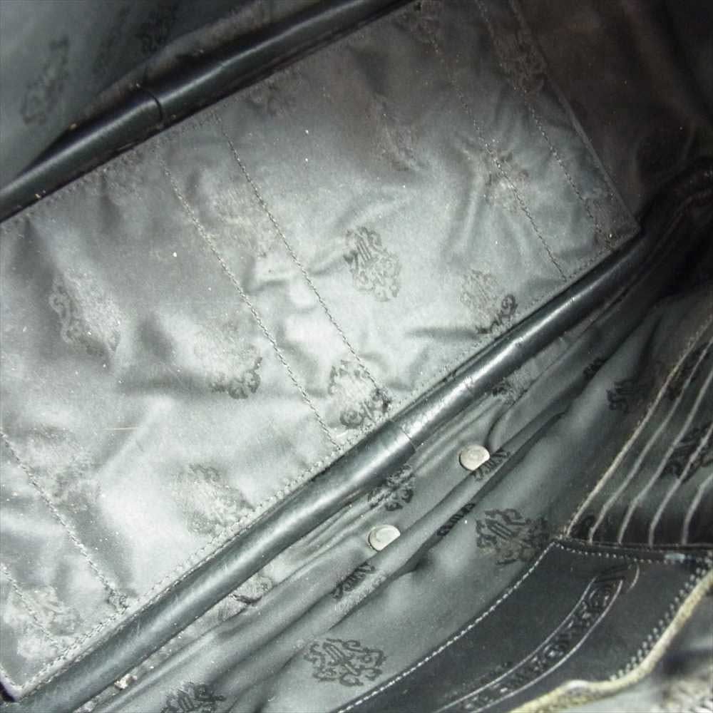 CHROME HEARTS クロムハーツ（原本無） GYM BAG ジム バッグ セメタリークロスパッチ オールド スモール レザー ハンドバッグ ブラック系【中古】