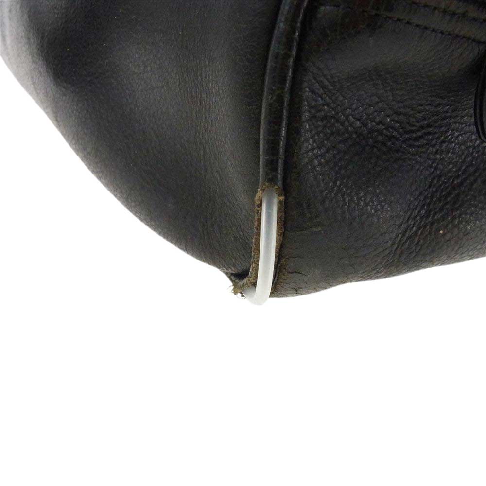 CHROME HEARTS クロムハーツ（原本無） GYM BAG ジム バッグ セメタリークロスパッチ オールド スモール レザー ハンドバッグ ブラック系【中古】