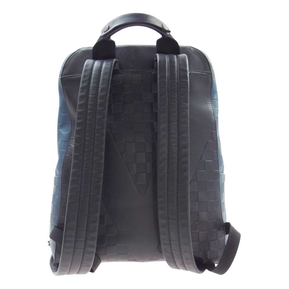 LOUIS VUITTON ルイ・ヴィトン N41045 ダミエ アヴェニュー アンフィニレザー バックパック リュック ネイビー系【中古】