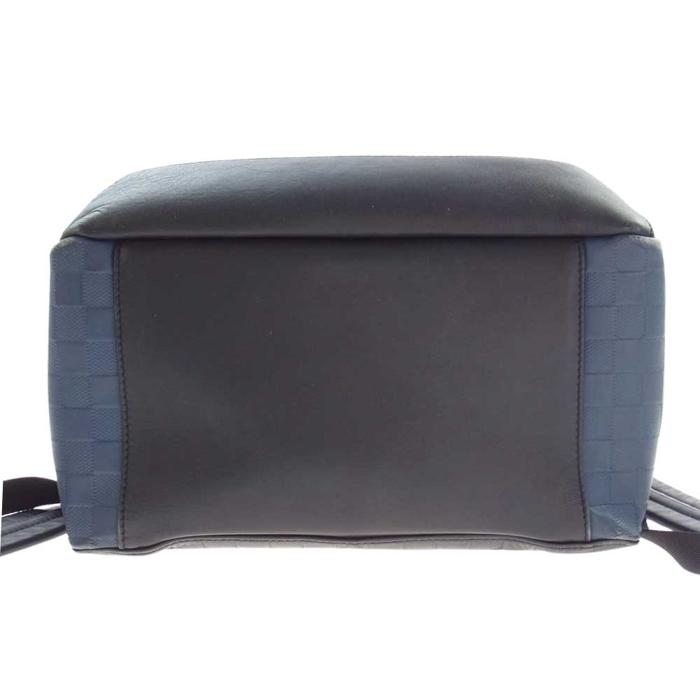 LOUIS VUITTON ルイ・ヴィトン N41045 ダミエ アヴェニュー アンフィニレザー バックパック リュック ネイビー系【中古】