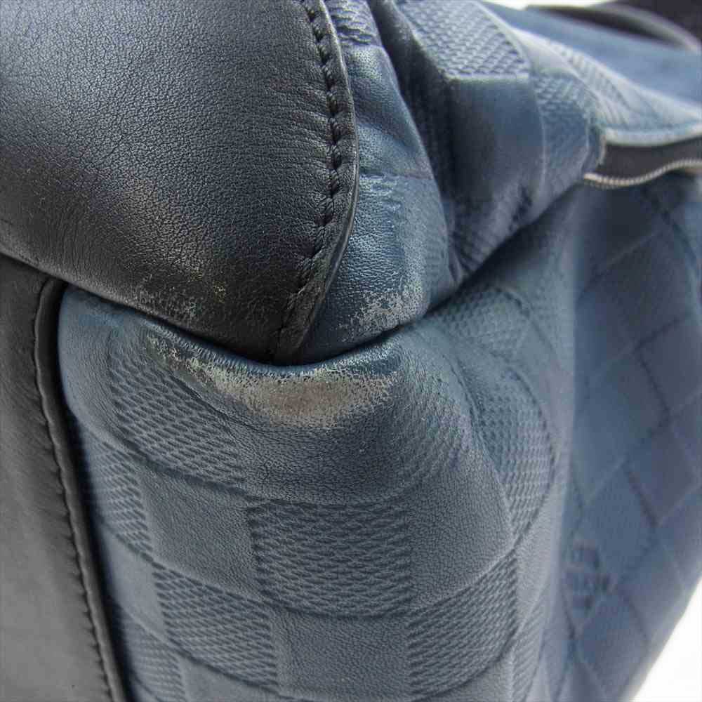 LOUIS VUITTON ルイ・ヴィトン N41045 ダミエ アヴェニュー アンフィニレザー バックパック リュック ネイビー系【中古】