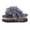 Sacai サカイ 22AW 22-06298 Mix Faux Fur Sandals ミックス フェイクファー サンダル グレー系 37/23.5cm【中古】