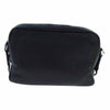 PRADA プラダ 1BH182 VITTELO DAINO SOFT ミニポーチ付 レザー ショルダー バッグ 三角ロゴ ブラック系【中古】