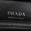 PRADA プラダ 1BH182 VITTELO DAINO SOFT ミニポーチ付 レザー ショルダー バッグ 三角ロゴ ブラック系【中古】