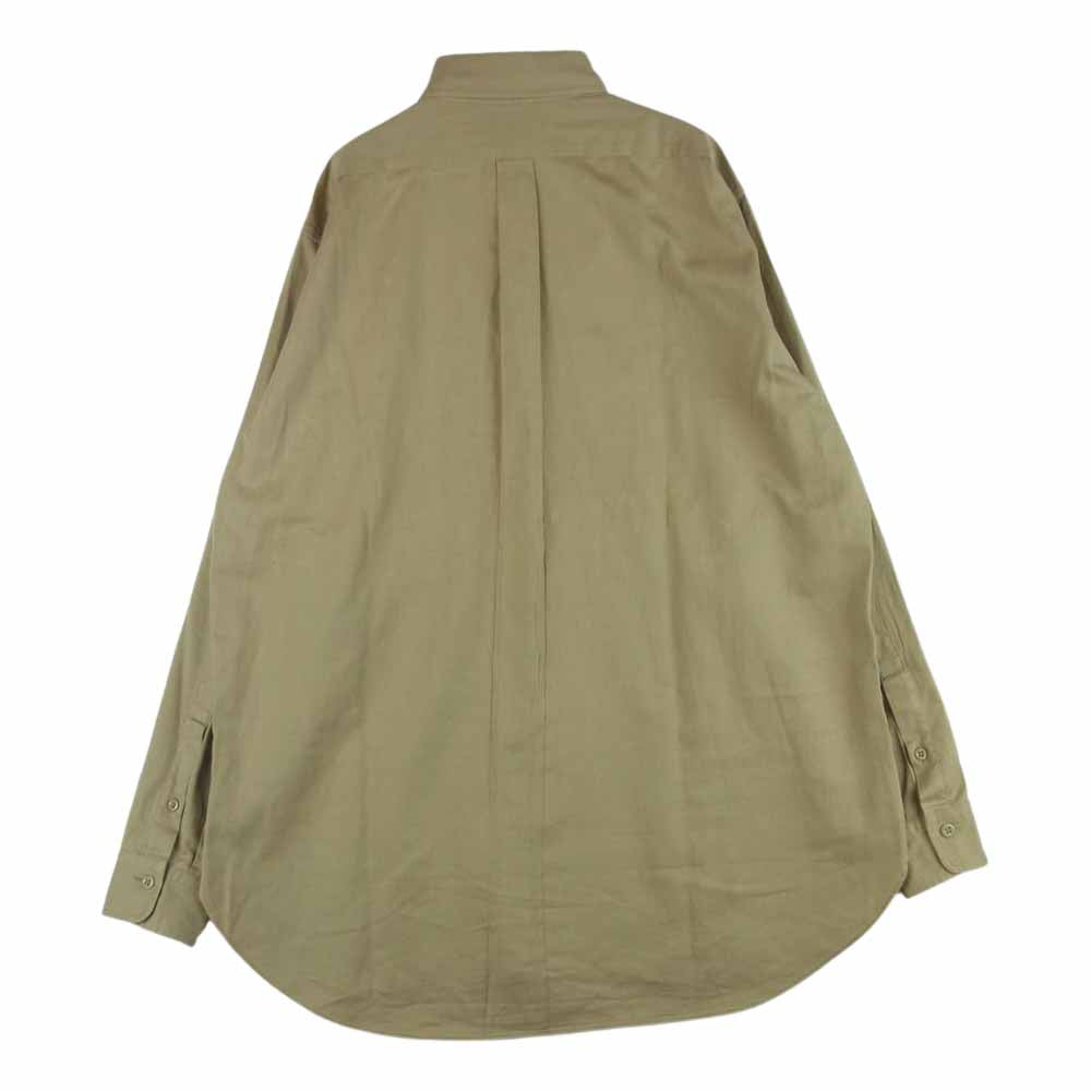 マーティーアンドサンズ MT2303-0605C 長袖 ワーク シャツ コットン 日本製 ベージュ系 2【中古】