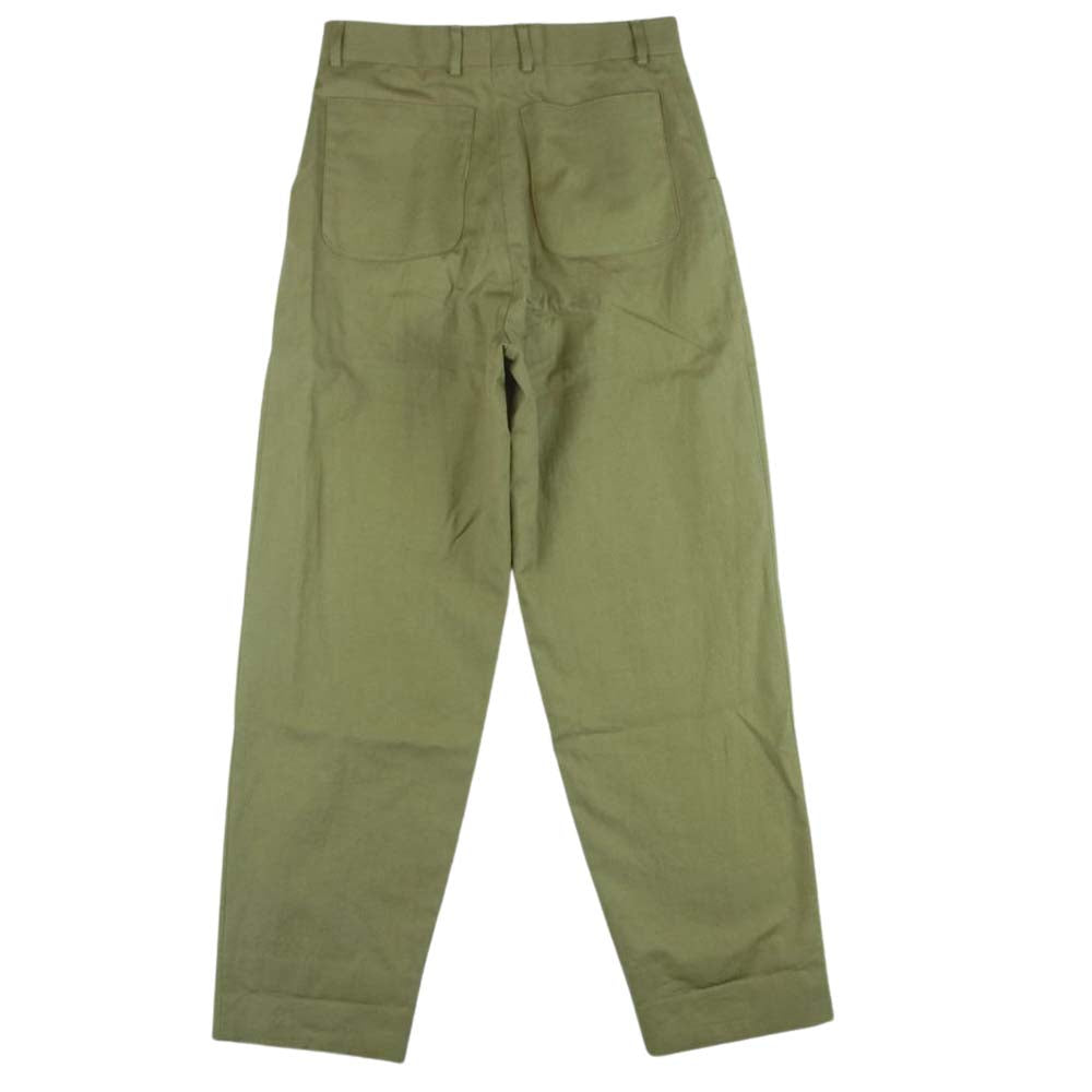 ニート 21-030-050-0070-1-0 CARUSO L’ECHOPPE 別注 ITALY SINGLE TROUSERS カルーゾトラウザー パンツ サンドベージュ系 42【中古】