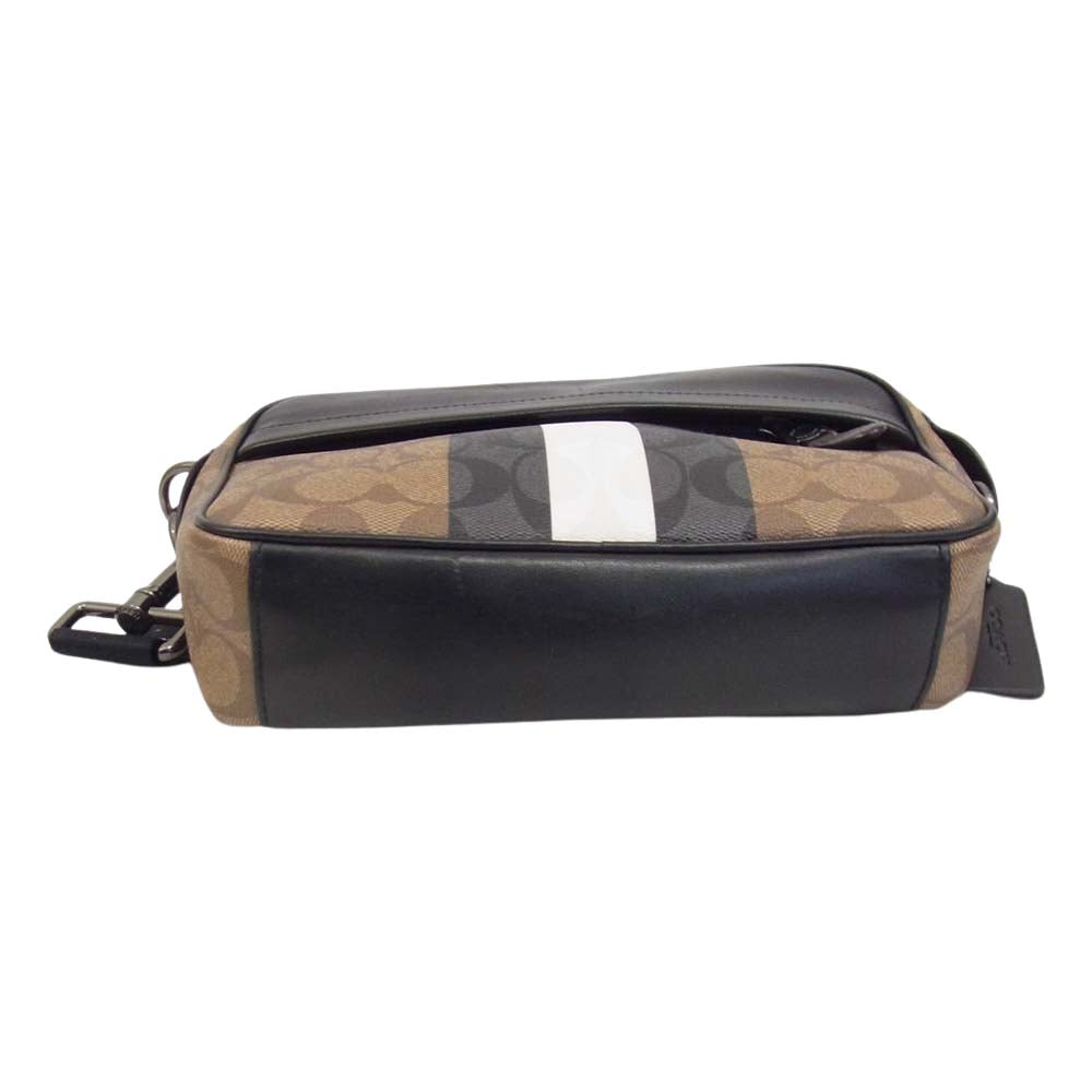 COACH コーチ G2022 5573 クロス ボディー シグネチャー ショルダー バッグ ななめ掛け  ブラウン系【中古】