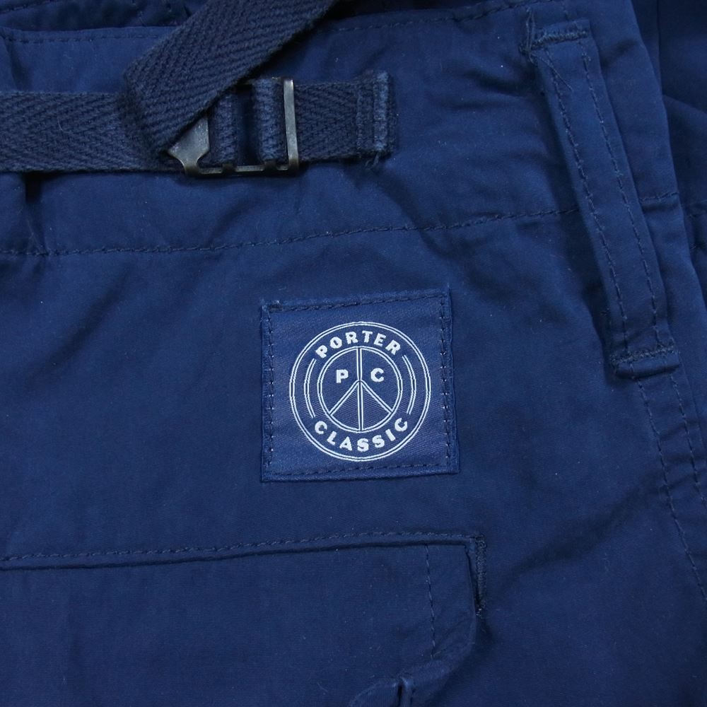 PORTER CLASSIC ポータークラシック WEATHER CARGO PANTS NAVY ウェザー カーゴ パンツ ネイビー系 S【中古】