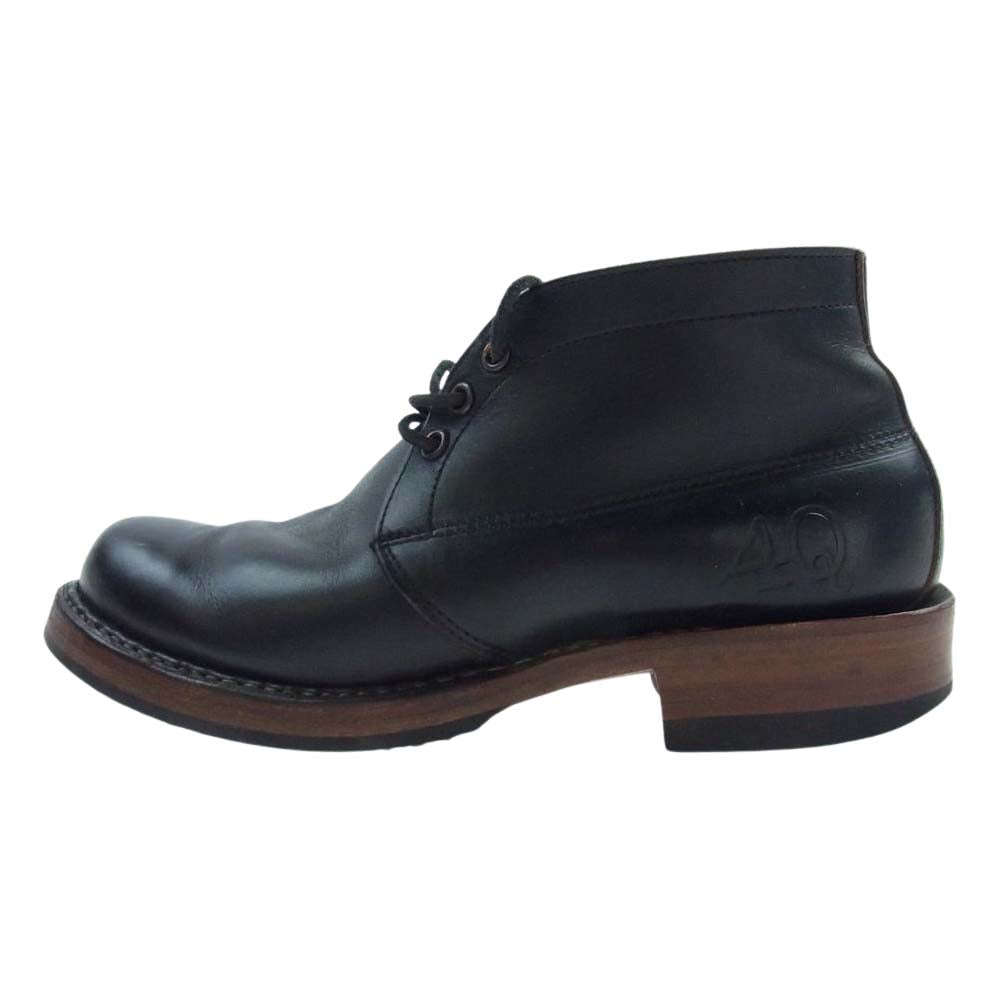 WHITE'S BOOTS ホワイツブーツ 4Q CHUKKA Max Schaaf マックス シャーフ コラボ チャッカ ブーツ クロム エクセル レザー ブラック系 7/2/25.5cm【中古】