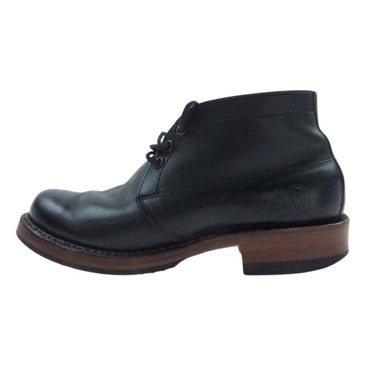 WHITE'S BOOTS ホワイツブーツ 4Q CHUKKA Max Schaaf マックス シャーフ コラボ チャッカ ブーツ クロム エクセル レザー ブラック系 7/2/25.5cm【中古】