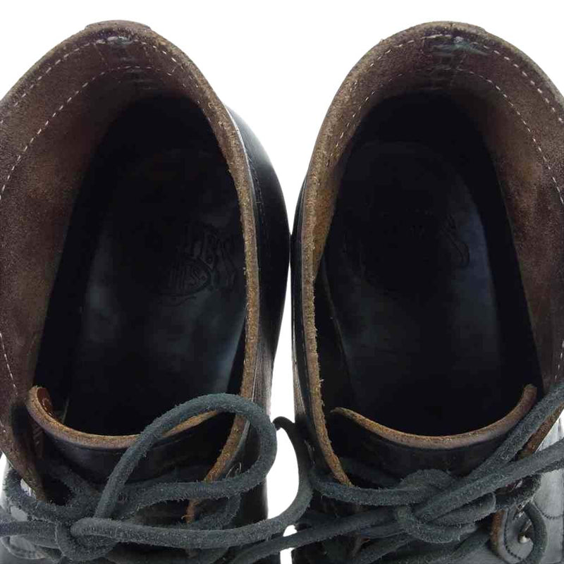 WHITE'S BOOTS ホワイツブーツ 4Q CHUKKA Max Schaaf マックス シャーフ コラボ チャッカ ブーツ クロム エクセル  レザー ブラック系 7/2/25.5cm【中古】