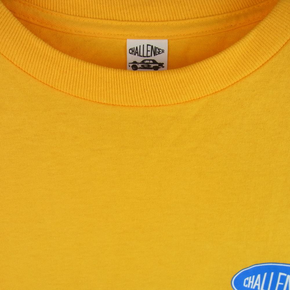 CHALLENGER チャレンジャー 21AW L/S INCEPTION TEE ロゴ バック プリント 長袖 Tシャツ イエロー系 M【中古】