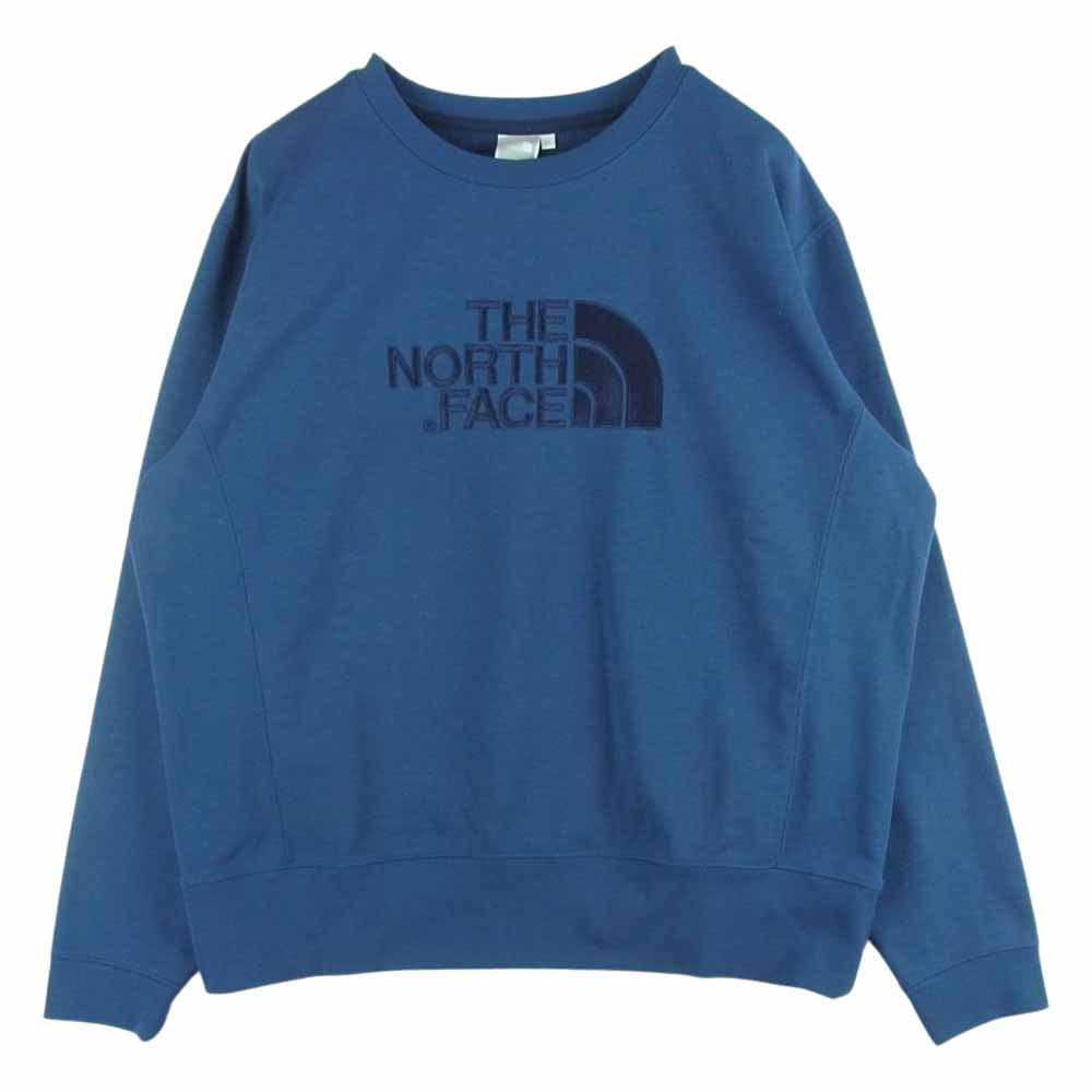 THE NORTH FACE ノースフェイス NTW11953 Heather Sweat Crew レディス ヘザー スウェット クルー ネイビー系 XL【中古】