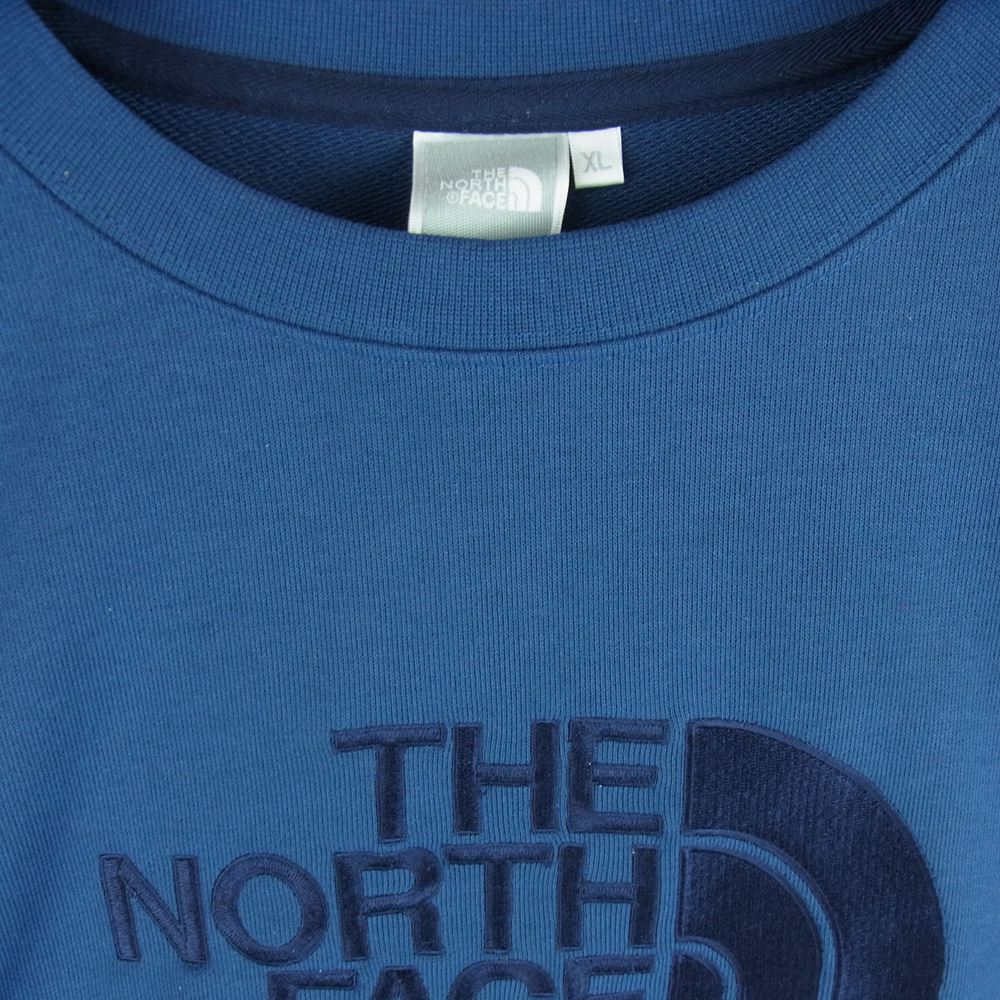 THE NORTH FACE ノースフェイス NTW11953 Heather Sweat Crew レディス ヘザー スウェット クルー ネイビー系 XL【中古】