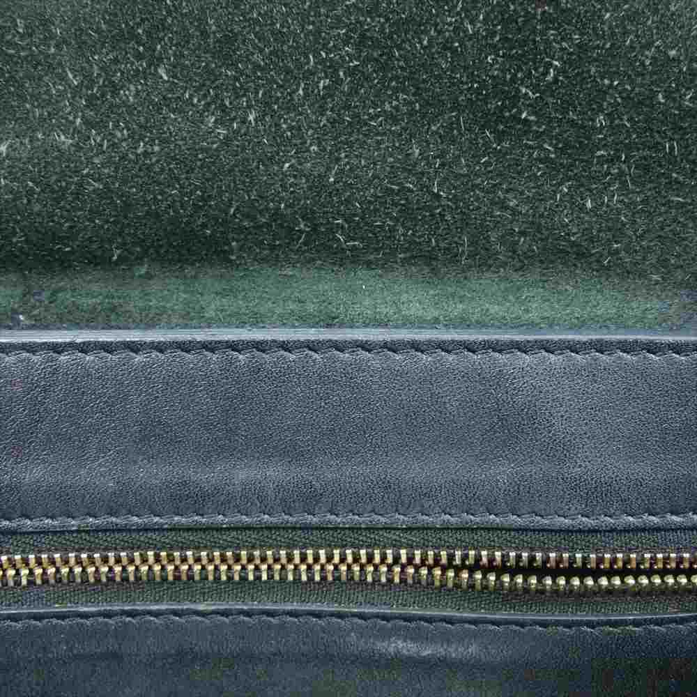 CELINE セリーヌ CABAS HORIZONTAL カバ ホリゾンタル レザー トートバッグ  ブラック系【中古】