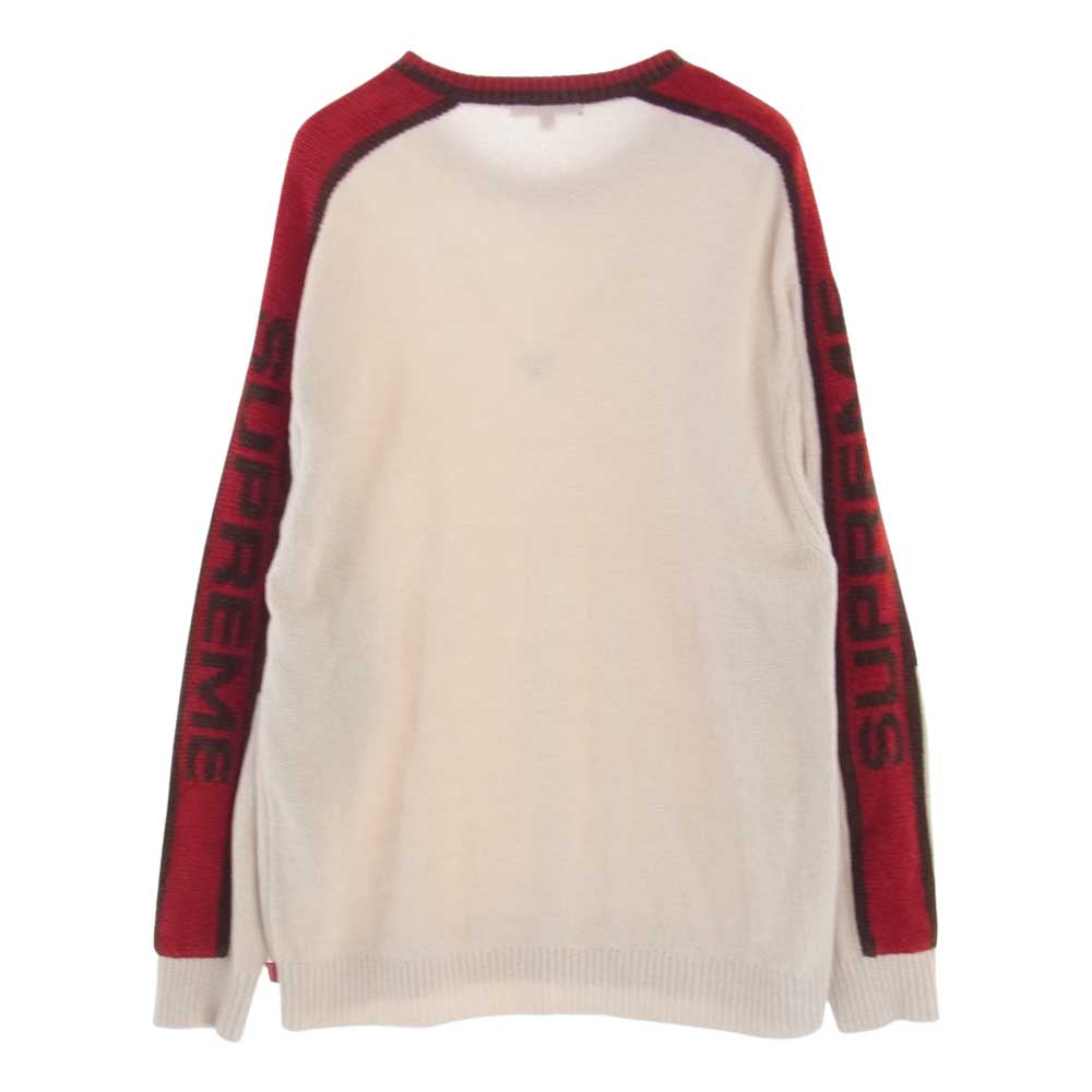 Supreme シュプリーム 22AW Stripe Chenille Sweater ストライプ シェニール セーター ベージュ系 L【中古】
