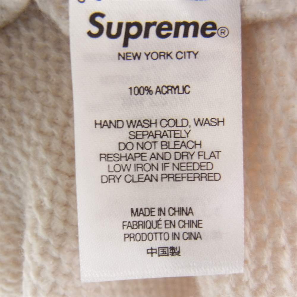 Supreme シュプリーム 22AW Stripe Chenille Sweater ストライプ シェニール セーター ベージュ系 L【中古】