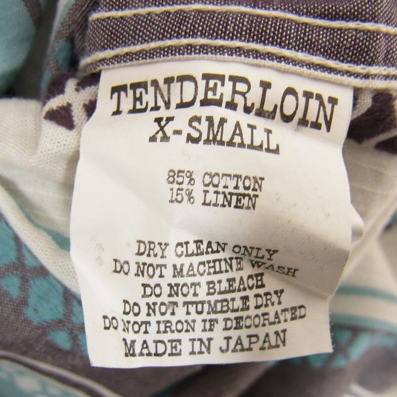 TENDERLOIN テンダーロイン 16SS T-A.C SHT S/S 半袖シャツ ライトブルー系 XS【中古】