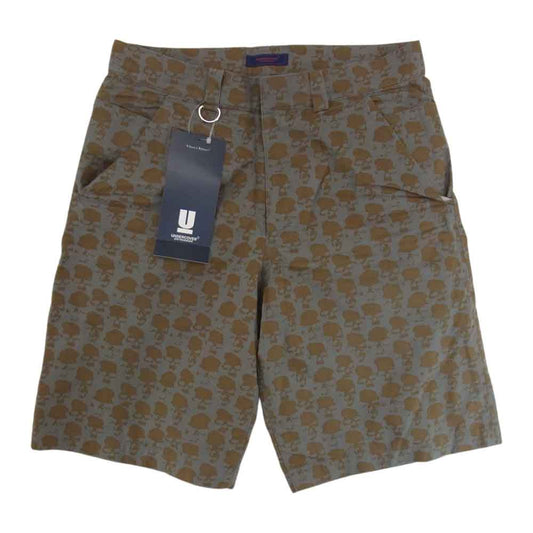 UNDERCOVER アンダーカバー 16SS UCQ4520-1 復刻 ドクロ スカル 総柄 ショーツ グレー系 1【中古】