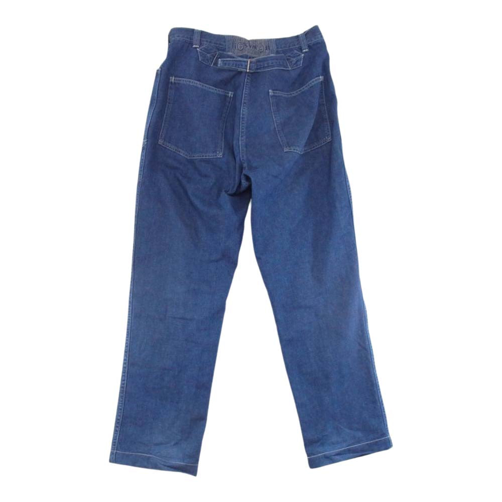 TENDERLOIN テンダーロイン DENIM TROUSERS シンチバック デニム トラウザーズ パンツ インディゴブルー系 XS【中古】