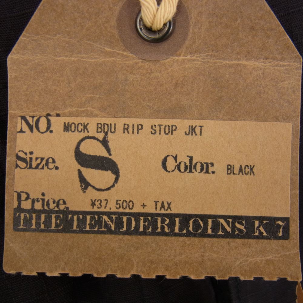 TENDERLOIN テンダーロイン MOCK BDU RIP STOP JKT ブラック系 S【中古】