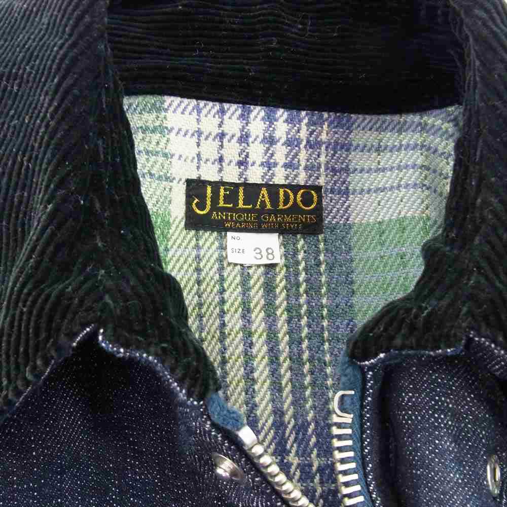 JELADO ジェラード ANTIQUE GARMENTS SPEEDWAY COAT スピードウェイ コート デニム インディゴブルー系 38【中古】
