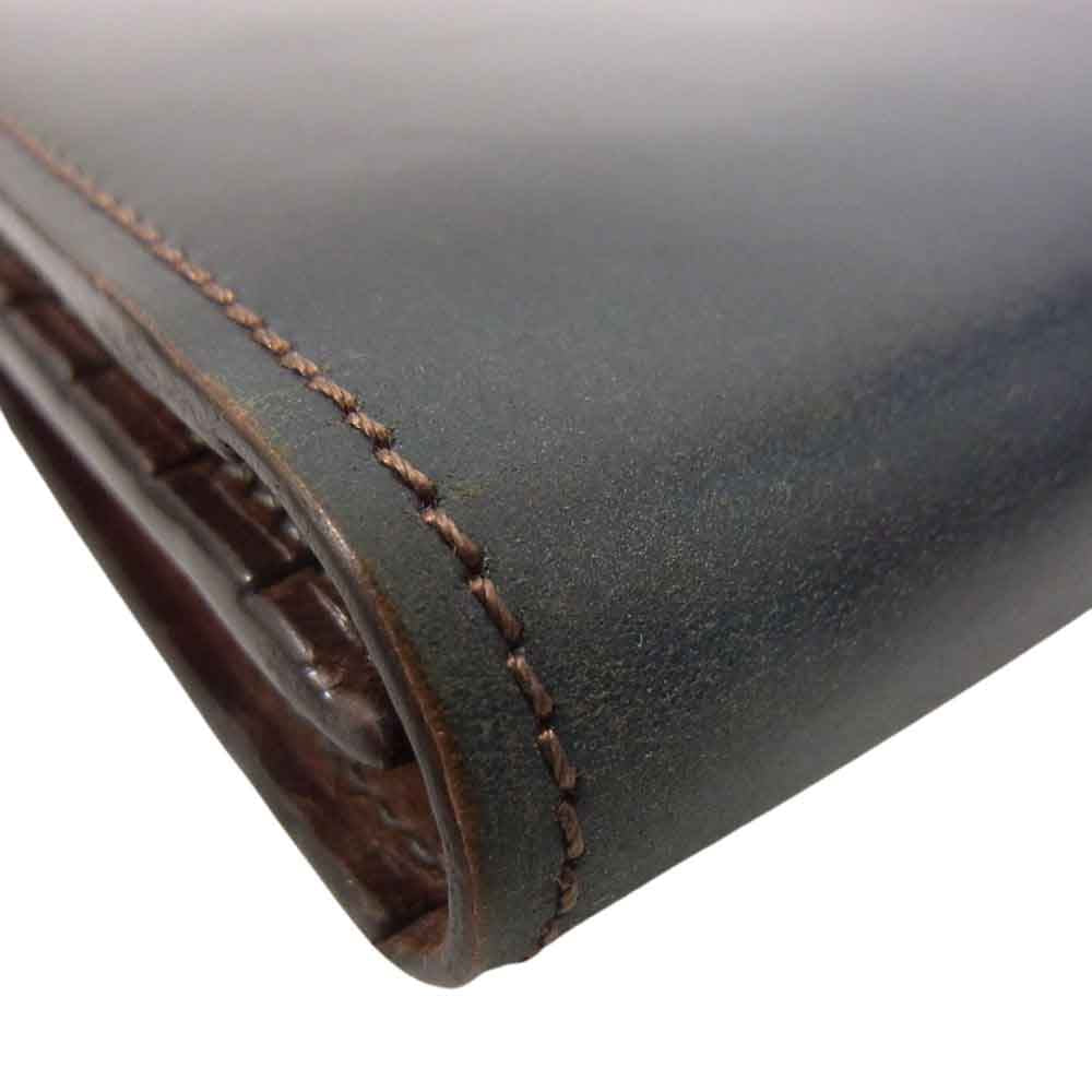COCOMEISTER ココマイスター Meister Cordovan HighFlyer マイスター コードバン ハイフライヤー ブループラネット 長財布 ウォレット ブラック系【中古】