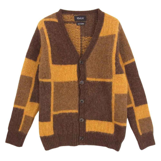 ハウリン ウール ニット カーディガン ブラウン系 M【中古】