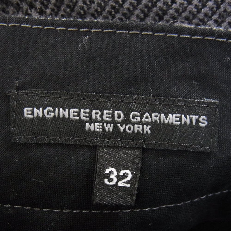Engineered Garments エンジニアードガーメンツ 19AW Andover Pant Glen Plaid Houndstooth 千鳥格子 ウール パンツ グレー系 32【中古】