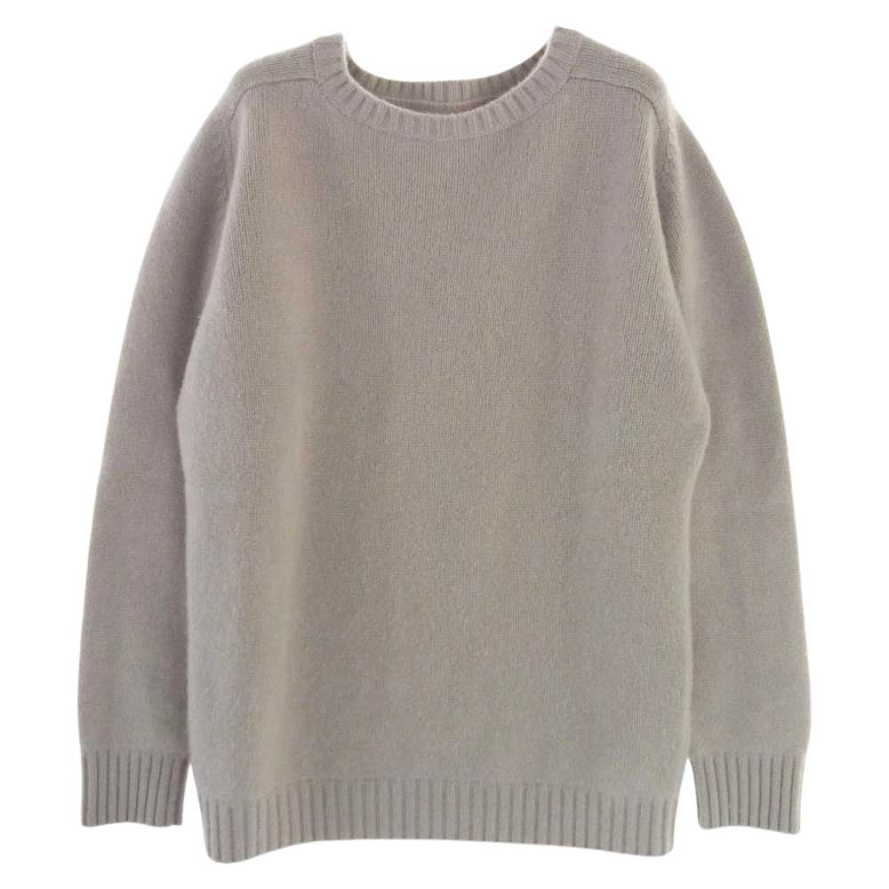 アロー57 Shetland カシミヤ 100％ ニット ベージュ系 L【中古】