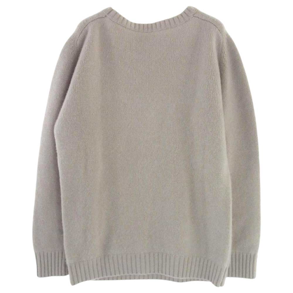 アロー57 Shetland カシミヤ 100％ ニット ベージュ系 L【中古】
