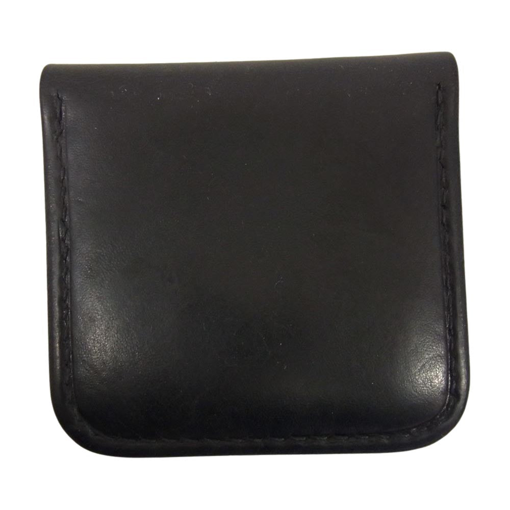 STOPLIGHT ストップライト BOOTS LEATHER アイアンクロスボタン コインケース 小銭入れ ブラック ブラック系【中古】
