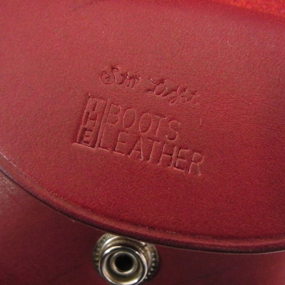 STOPLIGHT ストップライト BOOTS LEATHER アイアンクロスボタン コインケース 小銭入れ レッド レッド系【中古】