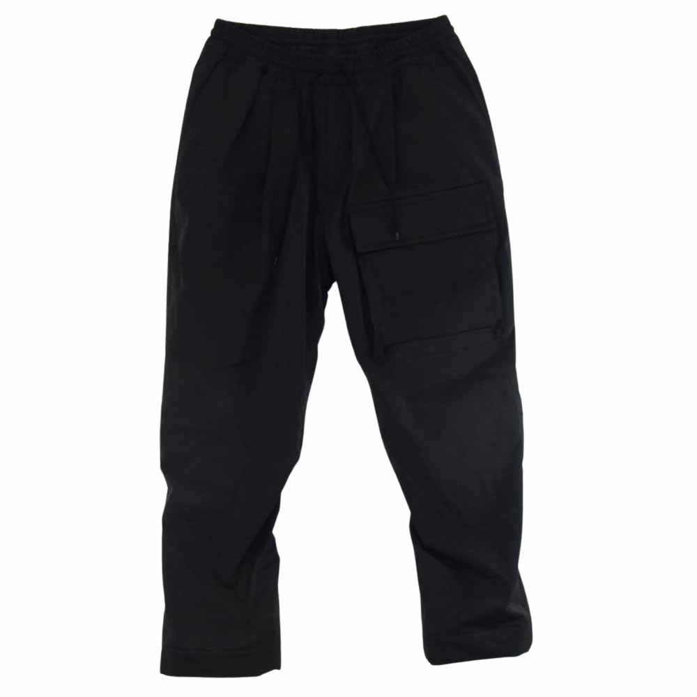 マウトリーコンテーラー LOW LOFT LEG POCKET PANTS ローロフト マイクロテック ヌバッククロス ポケット パンツ ブラック系 46【中古】