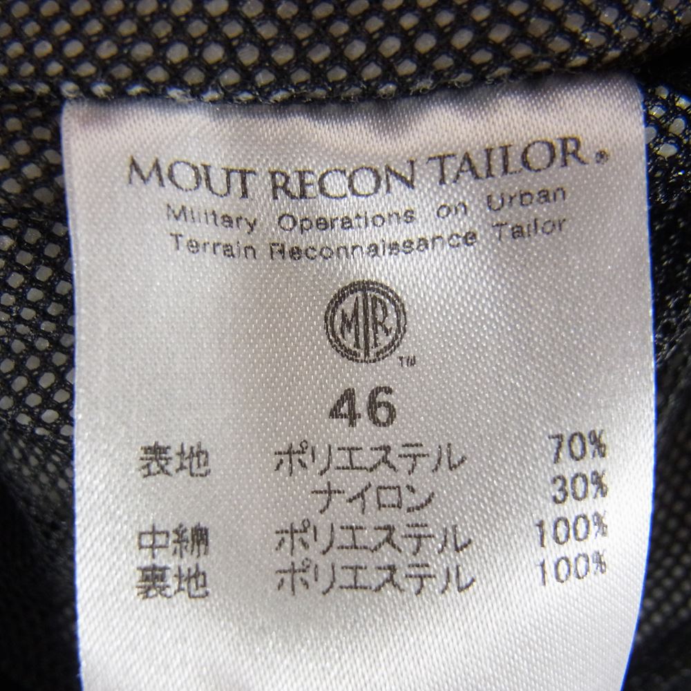 マウトリーコンテーラー LOW LOFT LEG POCKET PANTS ローロフト マイクロテック ヌバッククロス ポケット パンツ ブラック系 46【中古】