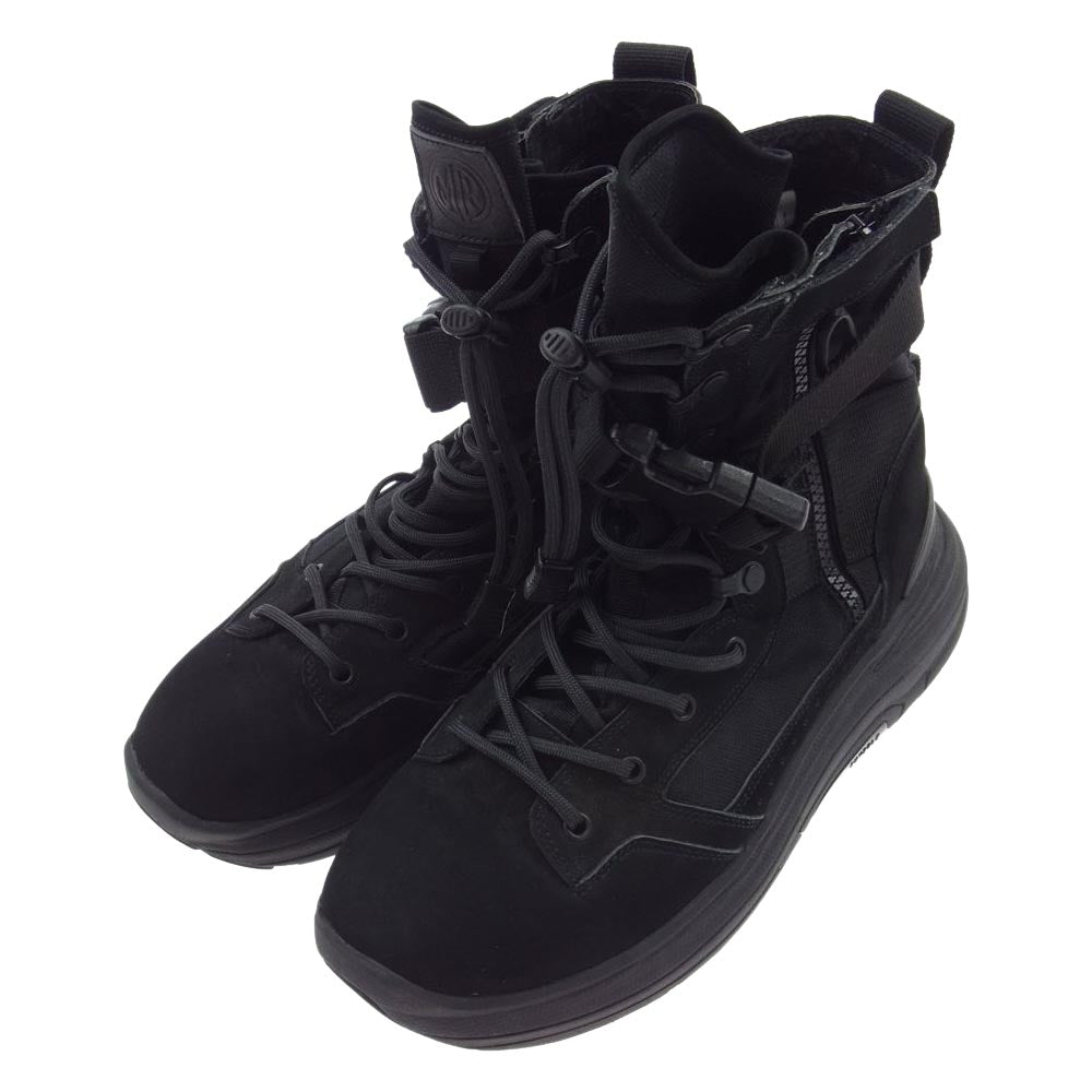 マウトリーコンテーラー × suvsole サヴソル TAC Boots タクティカル ブーツ ハイカット スニーカー ブラック系【中古】