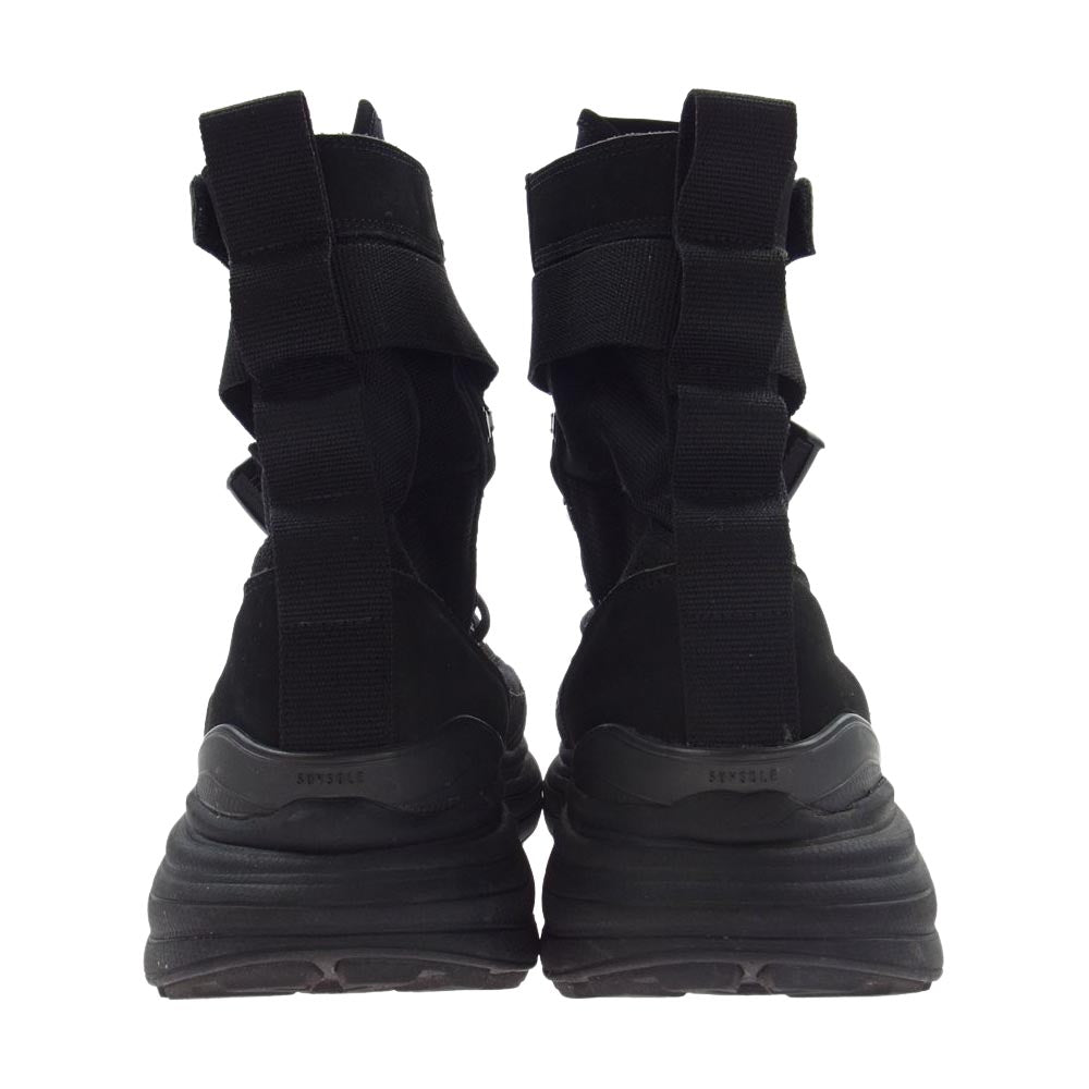 マウトリーコンテーラー × suvsole サヴソル TAC Boots タクティカル ブーツ ハイカット スニーカー ブラック系【中古】