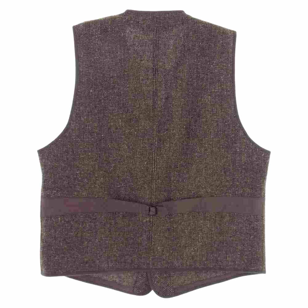 RRL ダブルアールエル TWEED VEST ツイード ベスト ブラウン系 XL【極上美品】【中古】