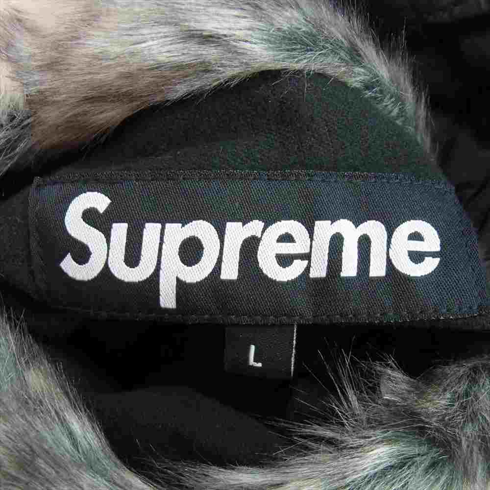 Supreme シュプリーム 20AW Faux Fur Reversible Hooded Jacket フェイクファー リバーシブル フード ジャケット ブラック系【美品】【中古】