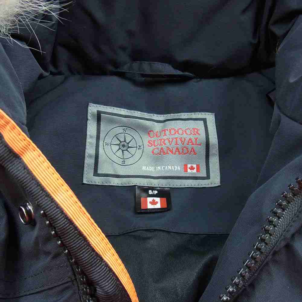 アウトドア サバイバル カナダ KANTI カンティ ダウン コート ジャケット ブラック系 S【新古品】【未使用】【中古】