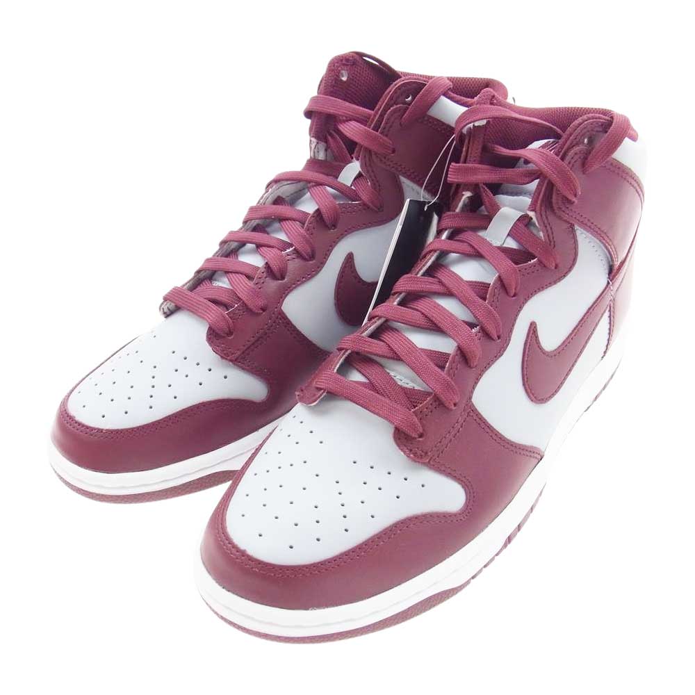 NIKE ナイキ DD1399-600 DUNK HI RETRO ダンク HIGH レトロ スニーカー ワインレッド系 29cm【新古品】【未使用】【中古】