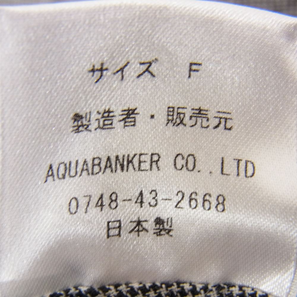 パラスパレス コットンリネン ハウンドトゥース ワイドシルエット プルオーバーブラウス グレー系 F【中古】