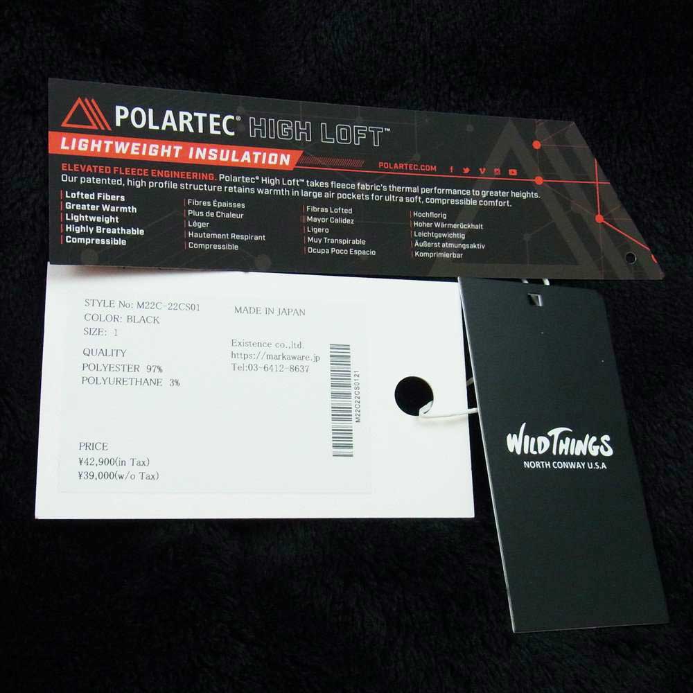 marka マーカ M22C-22CS01C WILDTHINGS ワイルドシングス ポーラテック ハイロフト フリース ECWCS LEVEL3 ミニマライズド ジャケット ブラック系 1【中古】