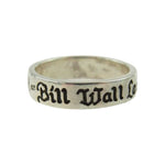 BILL WALL LEATHER ビルウォールレザー R404 ギャランティー付属 25th Anniversary Band Ring 25周年 バンド リング シルバー系 9号【美品】【中古】