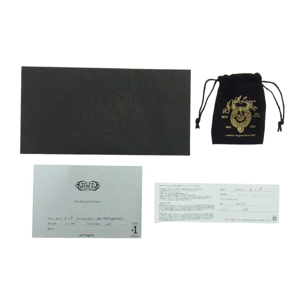 BILL WALL LEATHER ビルウォールレザー E214 ギャランティー付属 B CROWN EARRING Bクラウン フープ ピアス シルバー系【美品】【中古】