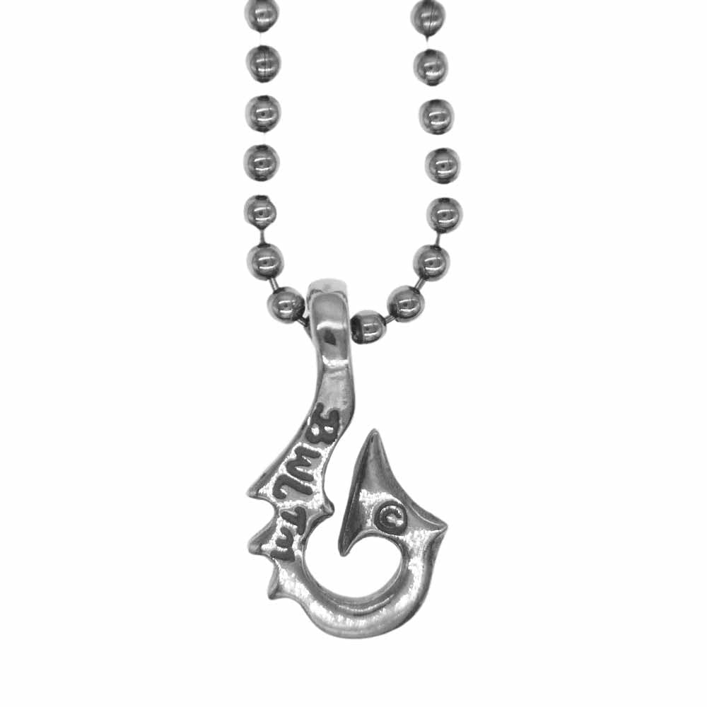 BILL WALL LEATHER ビルウォールレザー CB102 ギャランティー付属 FISH HOOK BALL CHAIN SMALL フィッシュ フック ボール チェーン スモール シルバー系【美品】【中古】