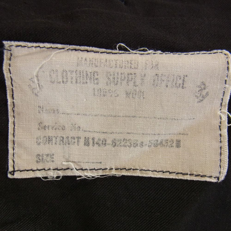 ヴィンテージ vintage U.S.NAVY Wool Trousers ヴィンテージ ウール トラウザー パンツ ブラック系 サイズ表記無【中古】